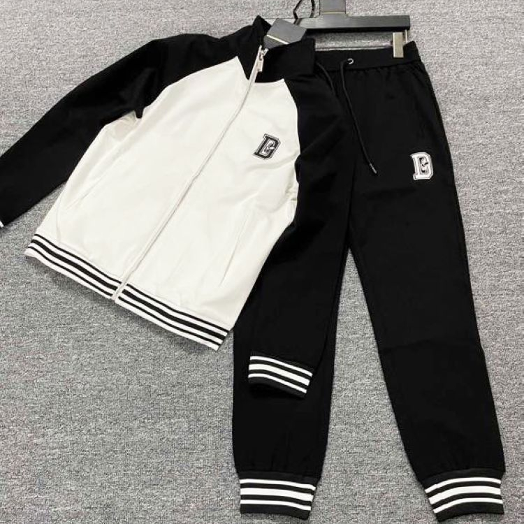 Hot Sale Men&#39;s Designer D Embroidery Sportswear Set Cotton Running Jogging Tracksuits 